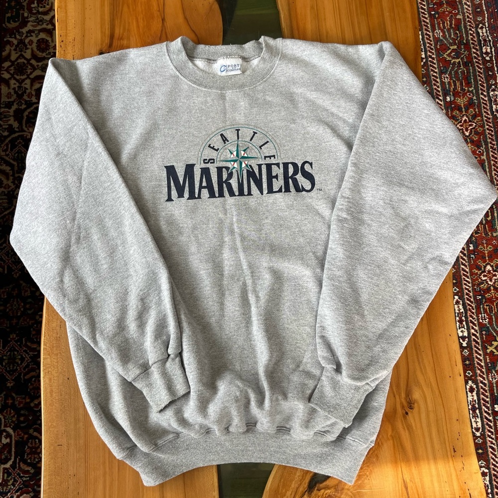 Vintage 90’s Seattle Mariners Pullover Sweater MLB Medium